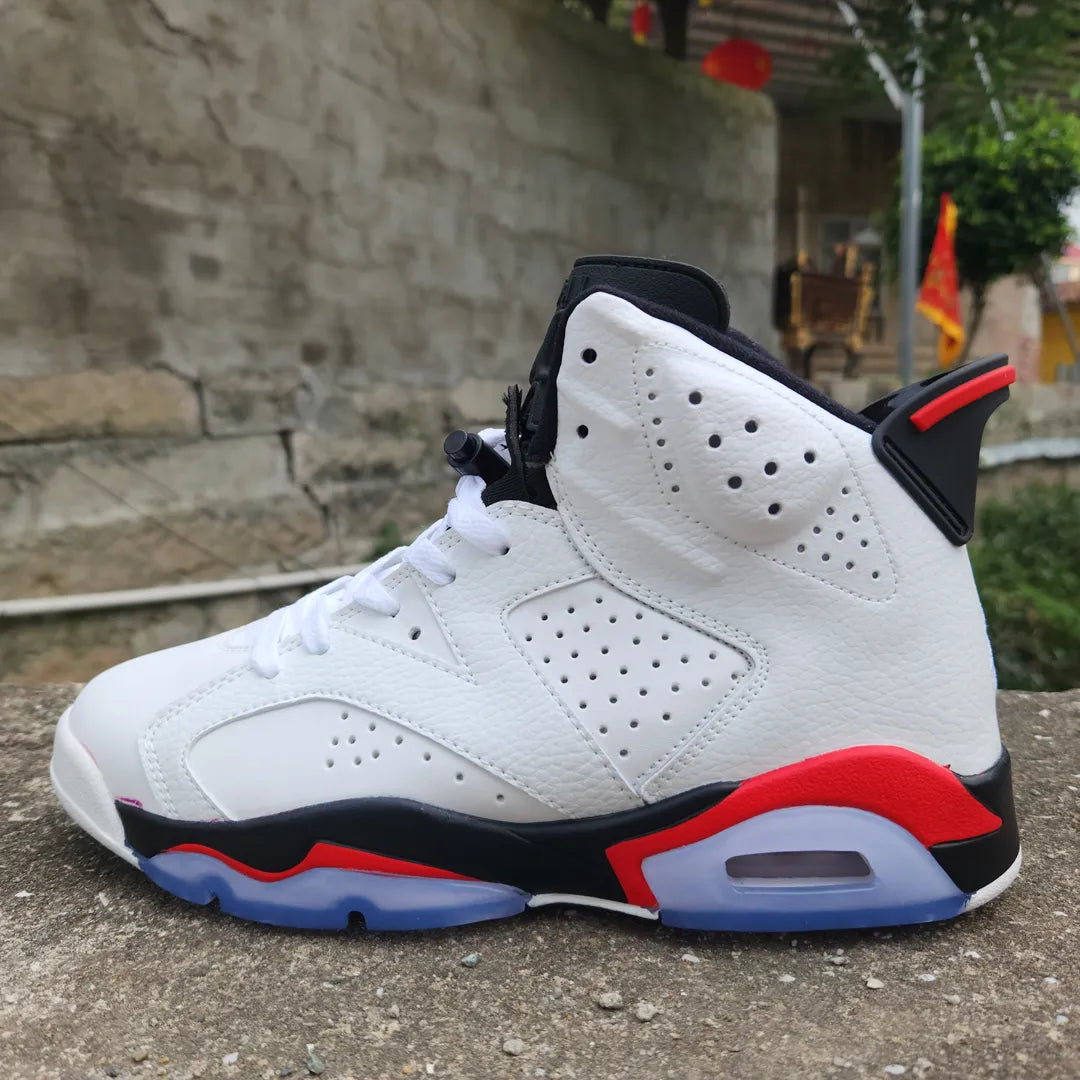 AJ 6 White/Fire Red 2025 Shoes Sneakers - nk0004065 image 4