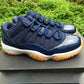 AJ 11 Retro Low Navy Gum Shoes Sneakers - nk0004099 image 9