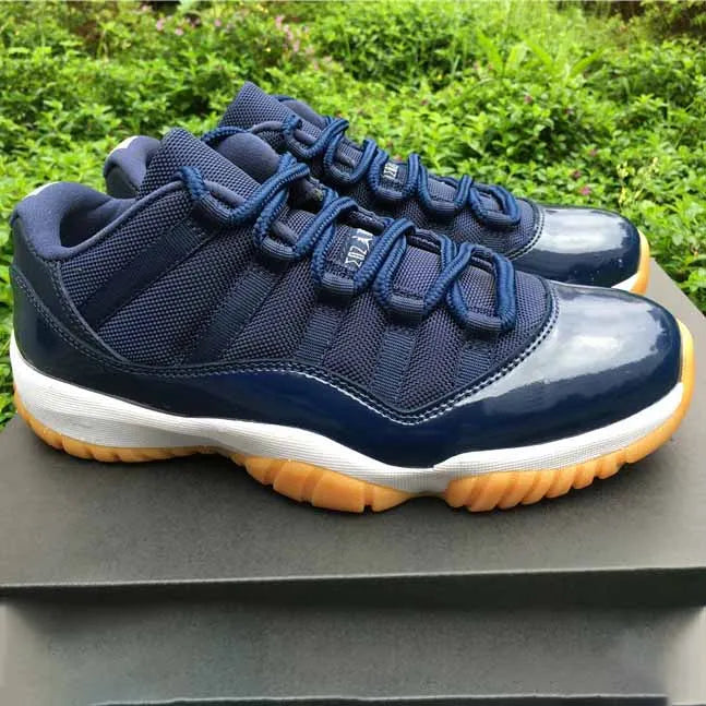 AJ 11 Retro Low Navy Gum Shoes Sneakers - nk0004099 image 9