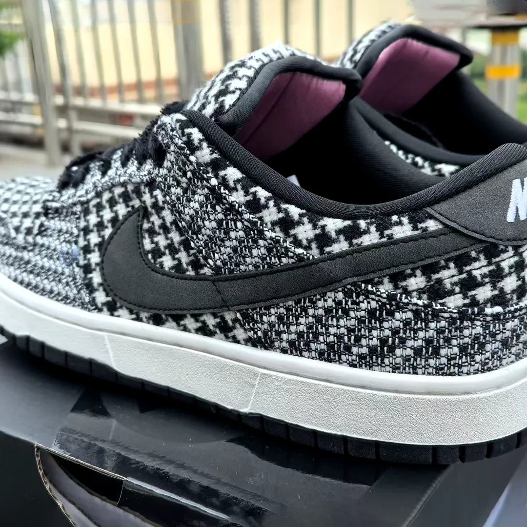 Harris Tweed x Dunk Low Black Phantom Shoes Sneakers - nk0004664 image 4