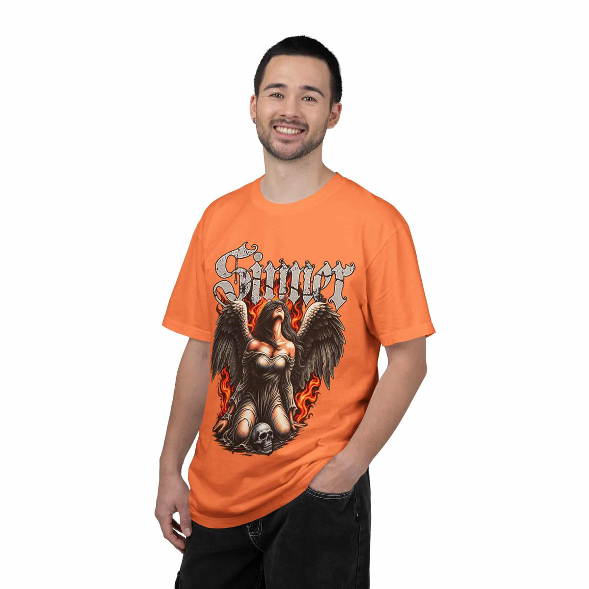 Sinner’s Flame Unisex Garment-Dyed T-shirt image 11