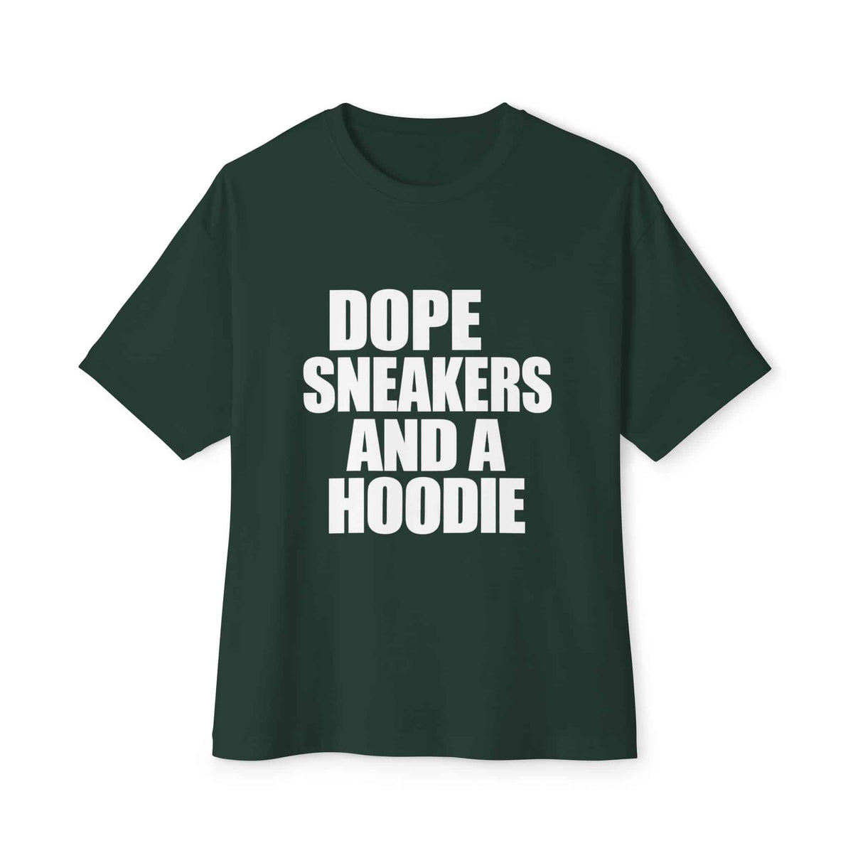 Graphic Print Unisex Oversized Boxy Tee - POD0036 - Forest, XL image