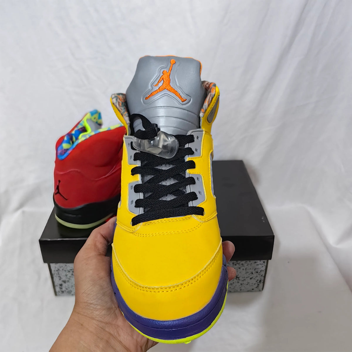 AJ 5 Retro SE What The Shoes Sneakers - nk0005158 image 19