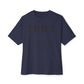 Trill Definition Unisex Oversized Boxy Tee - Navy, 2XL image