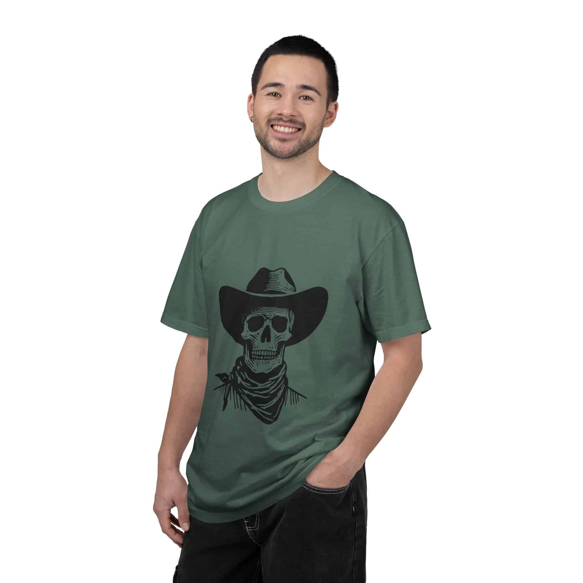 Outlaw Skull Unisex Garment-Dyed T-shirt image 102