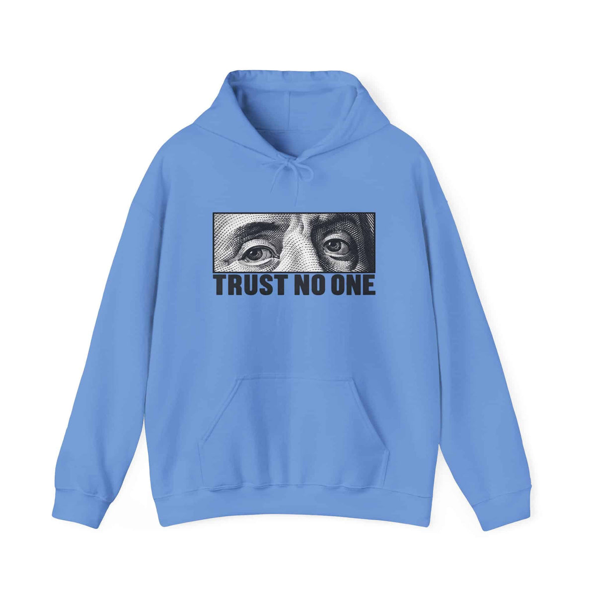 Graphic Print Hooded Sweatshirt - POD0039 - 3XL, Carolina Blue image