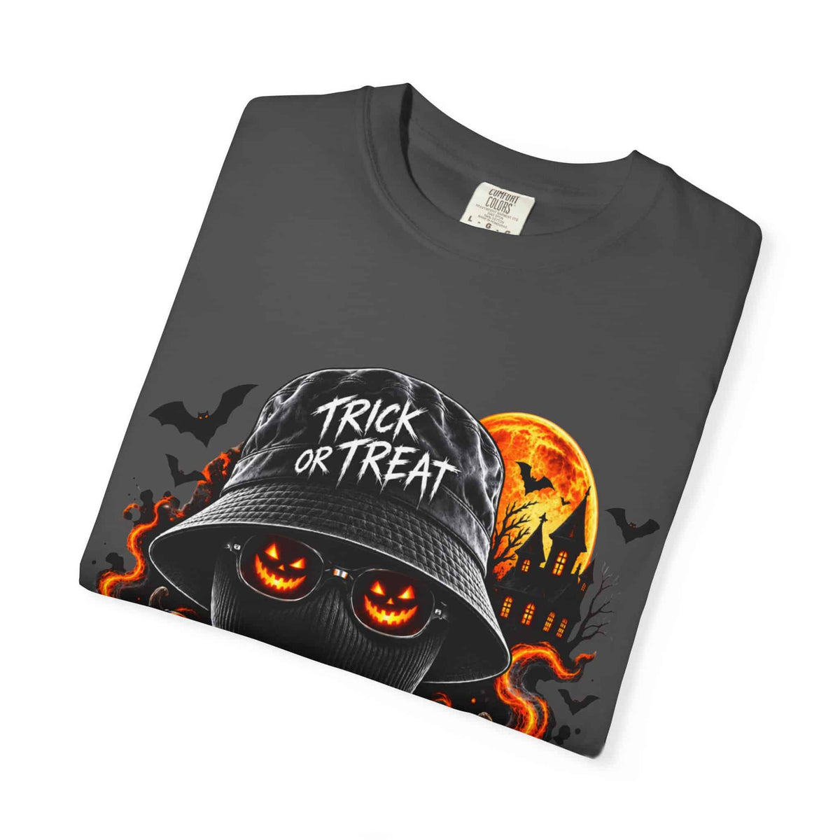 Spooky Streetwear Masked Unisex Garment-Dyed T-shirt image 74