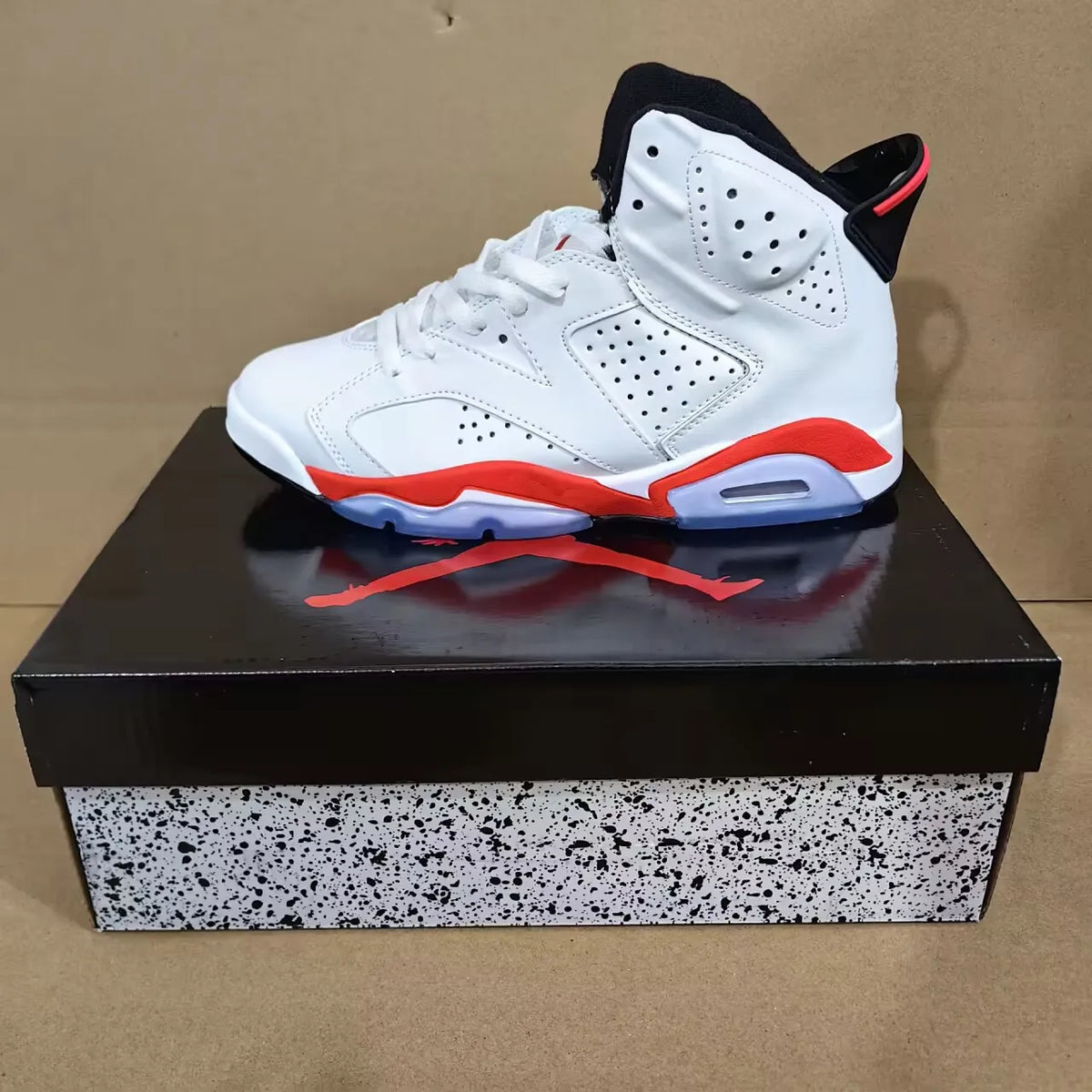 AJ 6 White Infrared Shoes Sneakers - nk0004813 image 4