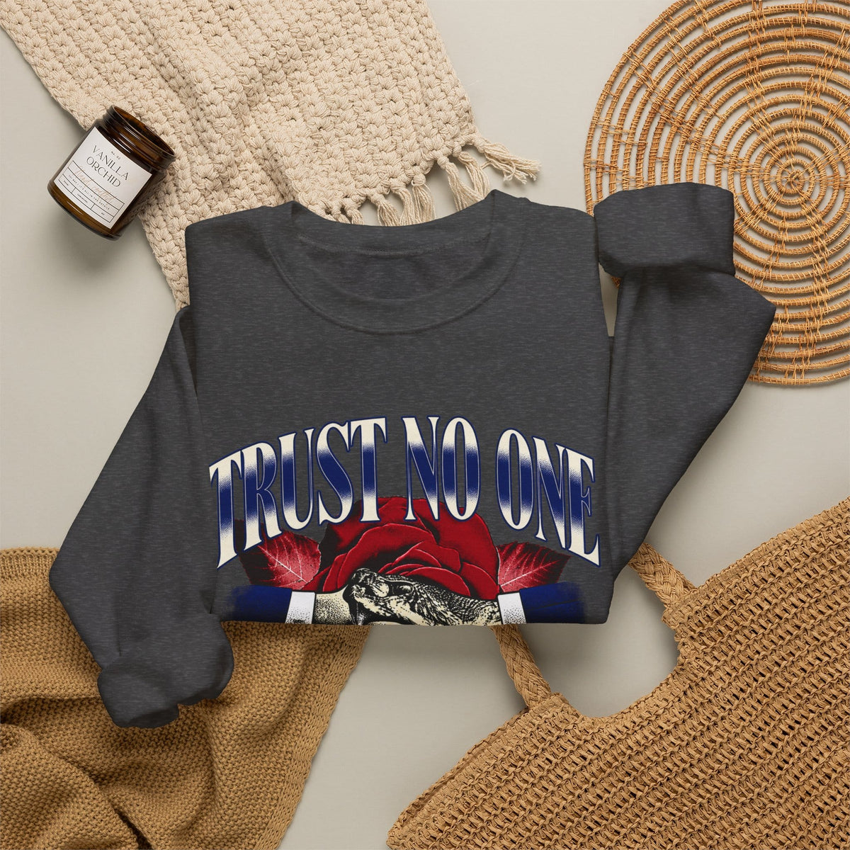 Graphic Print Crewneck Sweatshirt - POD0037 image 23