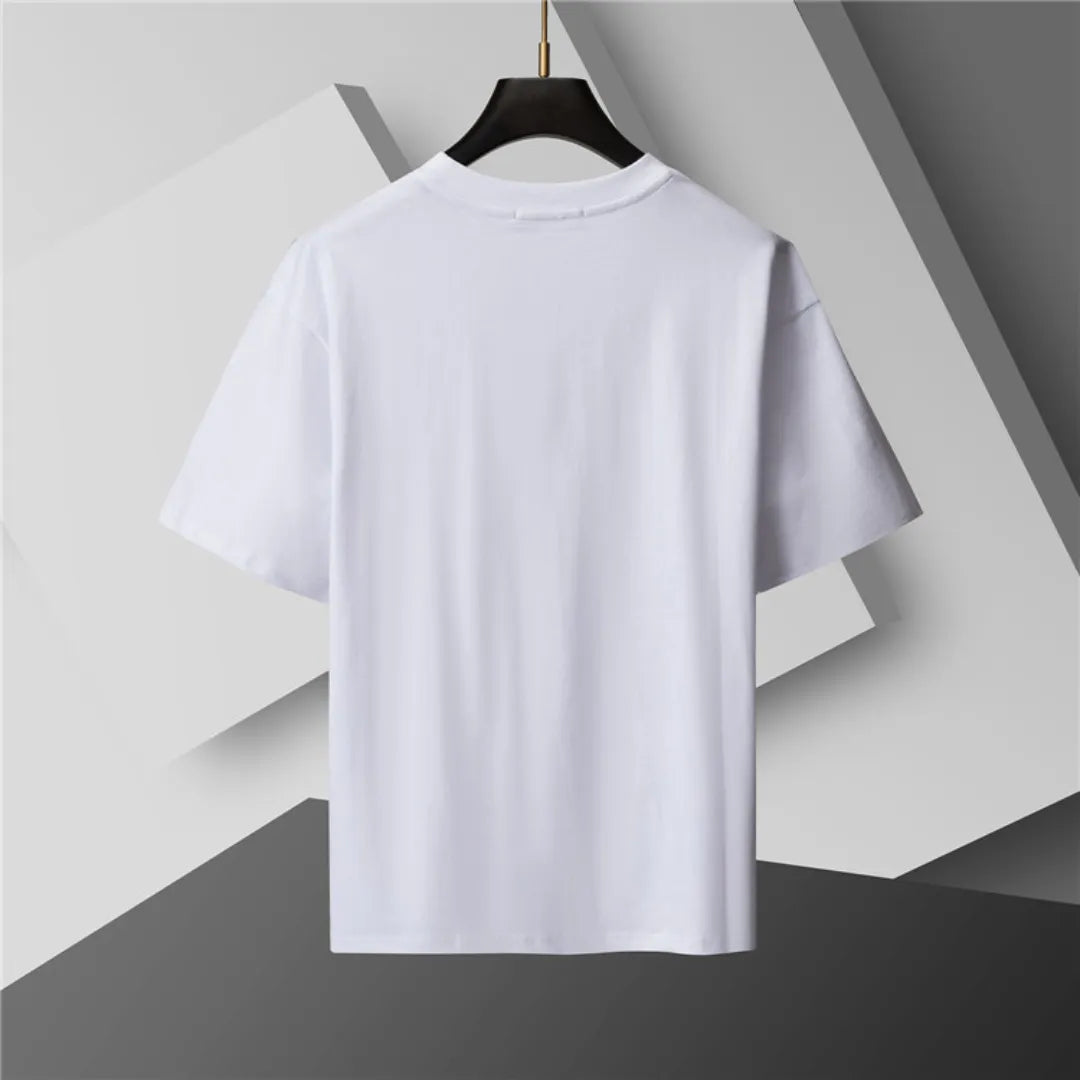 BUR Check Label T-Shirt in White - 384 - bbr0000384 image 2