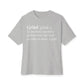 Grind Definition Unisex Oversized Boxy Tee - Athletic Heather, XS image
