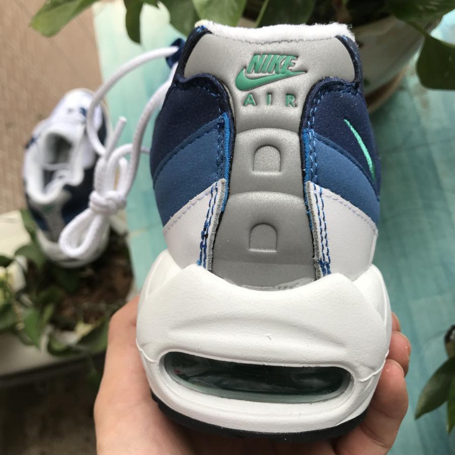 AM 95 White Slate Blue Shoes Sneakers - nk0000503 image 1