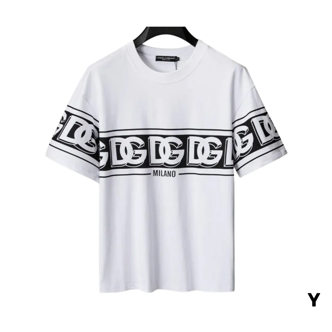 D&G Logo DG Print T-shirt in White - 111 - dng0000111 - L image