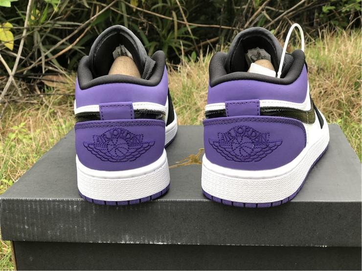 AJ 1 Low Court Purple (GS) Shoes Sneakers - nk0000731 image 8
