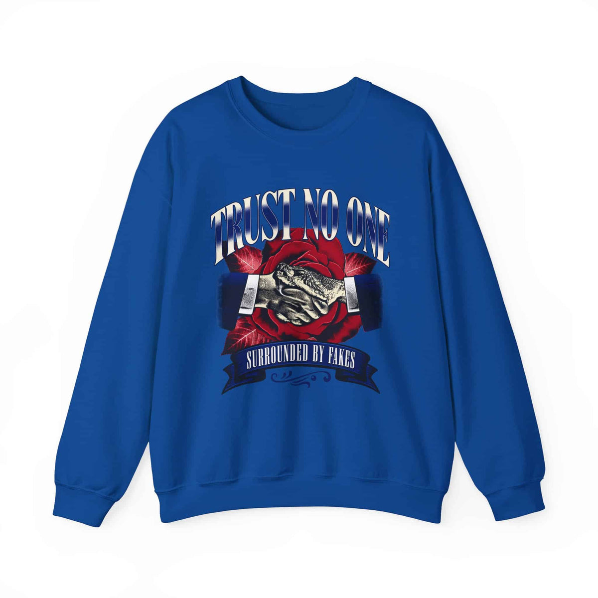 Graphic Print Crewneck Sweatshirt - POD0037 image