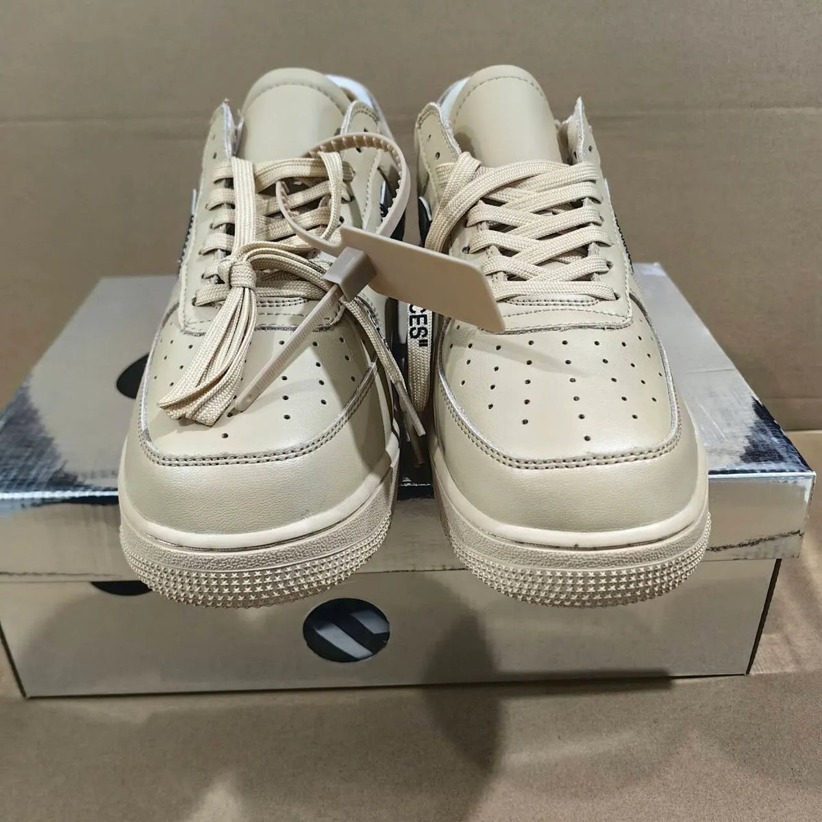 OW x AF 1 Low Sesame Shoes Sneakers - nk0004452 image 16