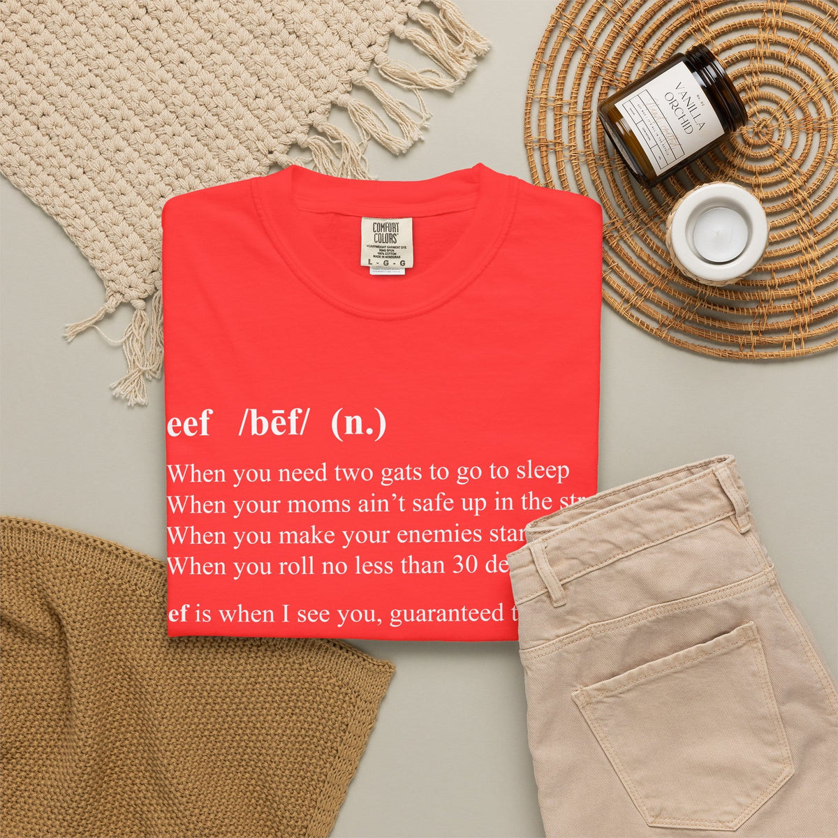 Beef Definition Unisex Garment-Dyed T-shirt image 39
