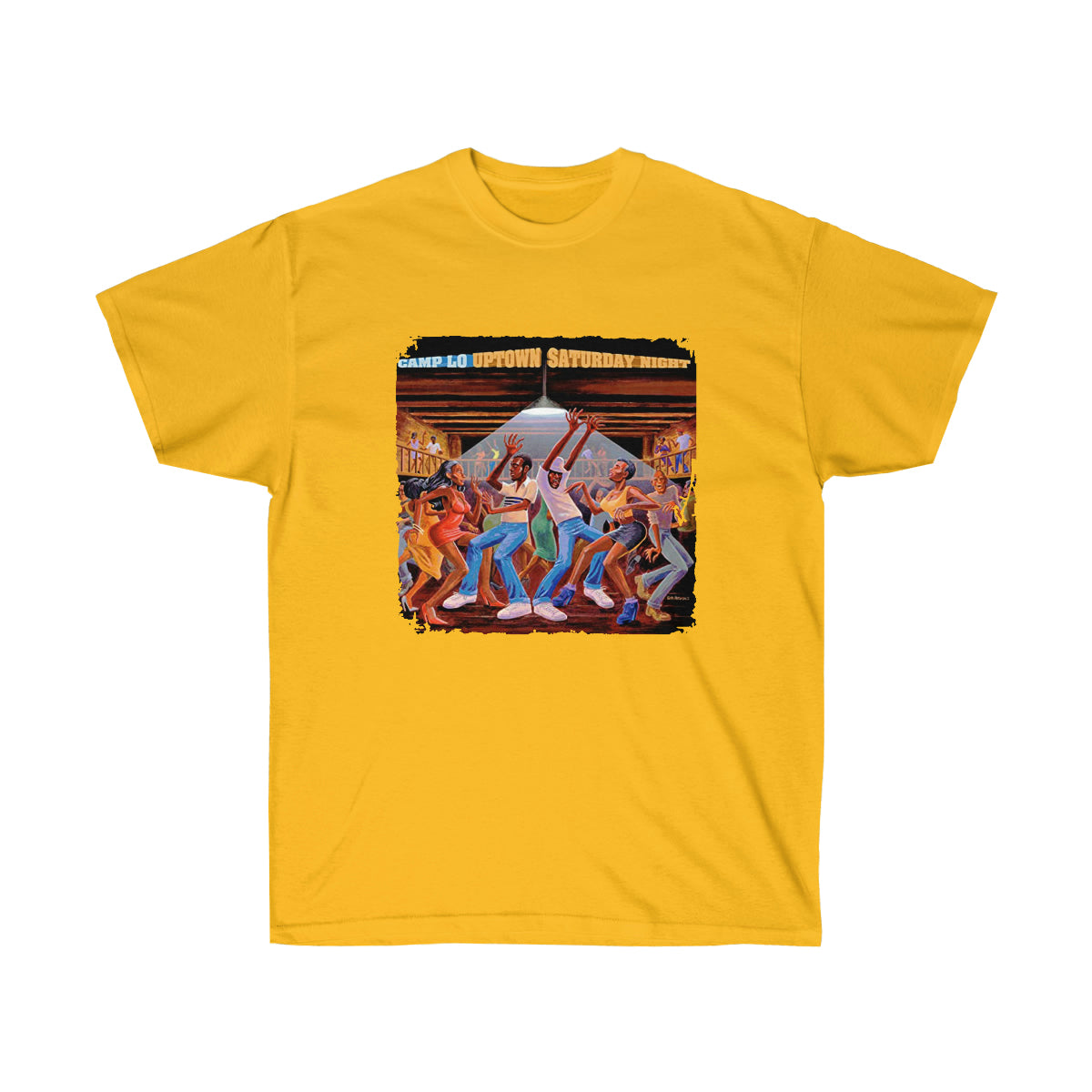 Rap CLO Uptown Saturday Night Men T-Shirt - Gold, 2XL image