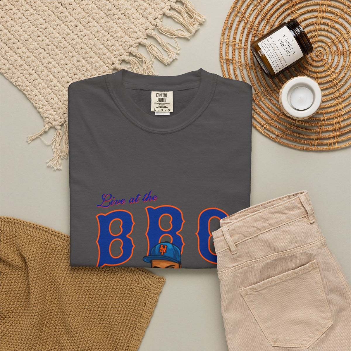 Rap Nas Live At The BBQ Unisex Garment-Dyed T-shirt image 51
