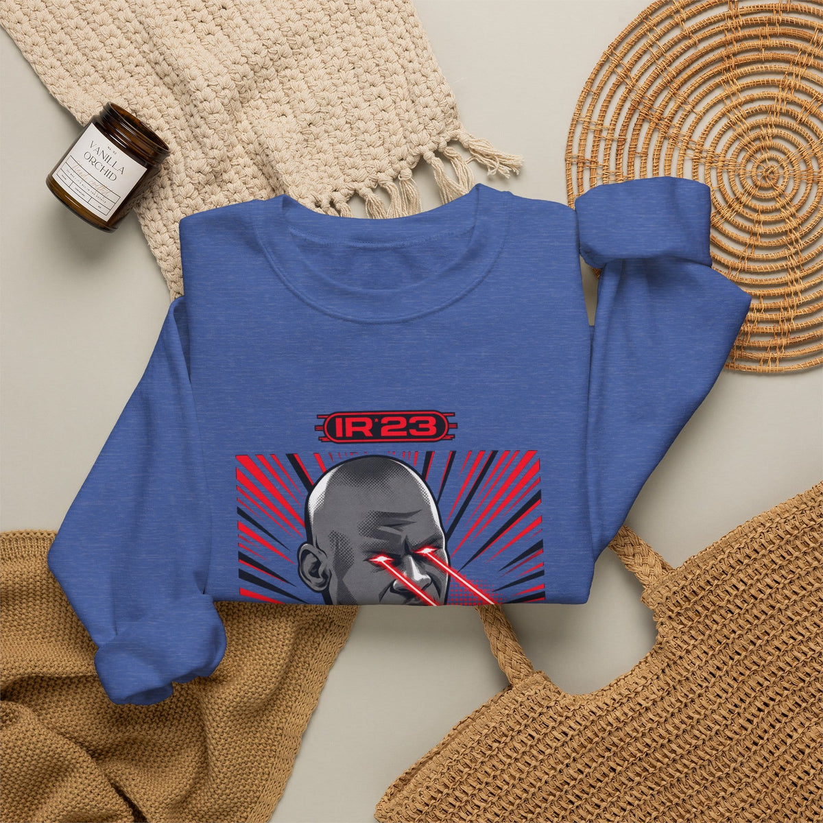 Graphic Print Crewneck Sweatshirt - POD0032 image 7