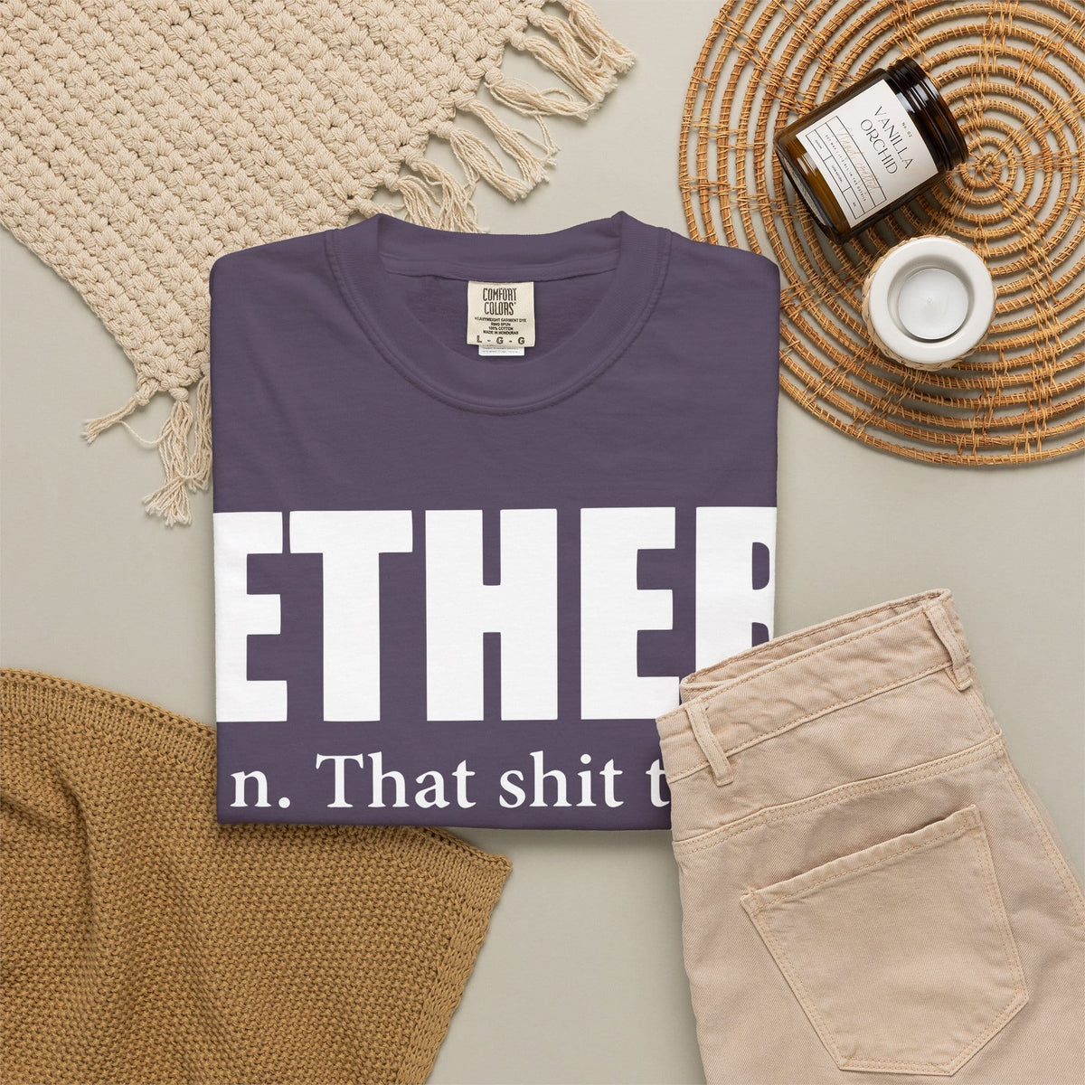 Ether Unisex Garment-Dyed T-shirt image 51