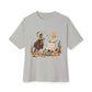 Halloween Cowboy Unisex Oversized Boxy Tee - Athletic Heather, 2XL image