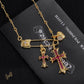 CH Cross & Heart Pin Pendant Necklace - CH0048 image 0