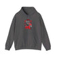 Graphic Print Hooded Sweatshirt - POD0032 - 4XL, Charcoal image