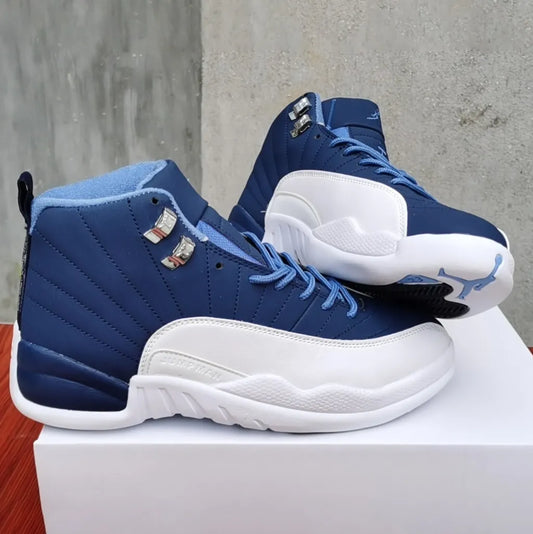 AJ 12 Retro Stone Blue Shoes Sneakers - nk0000810 image 2