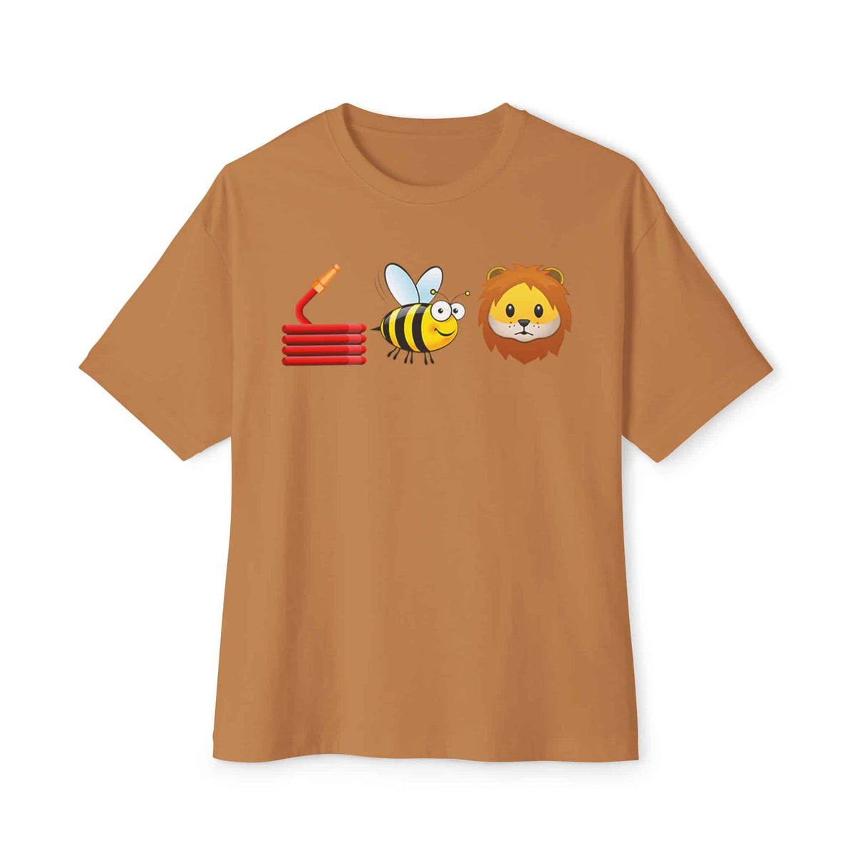 Bee Unisex Oversized Boxy Tee - Toast, XS image