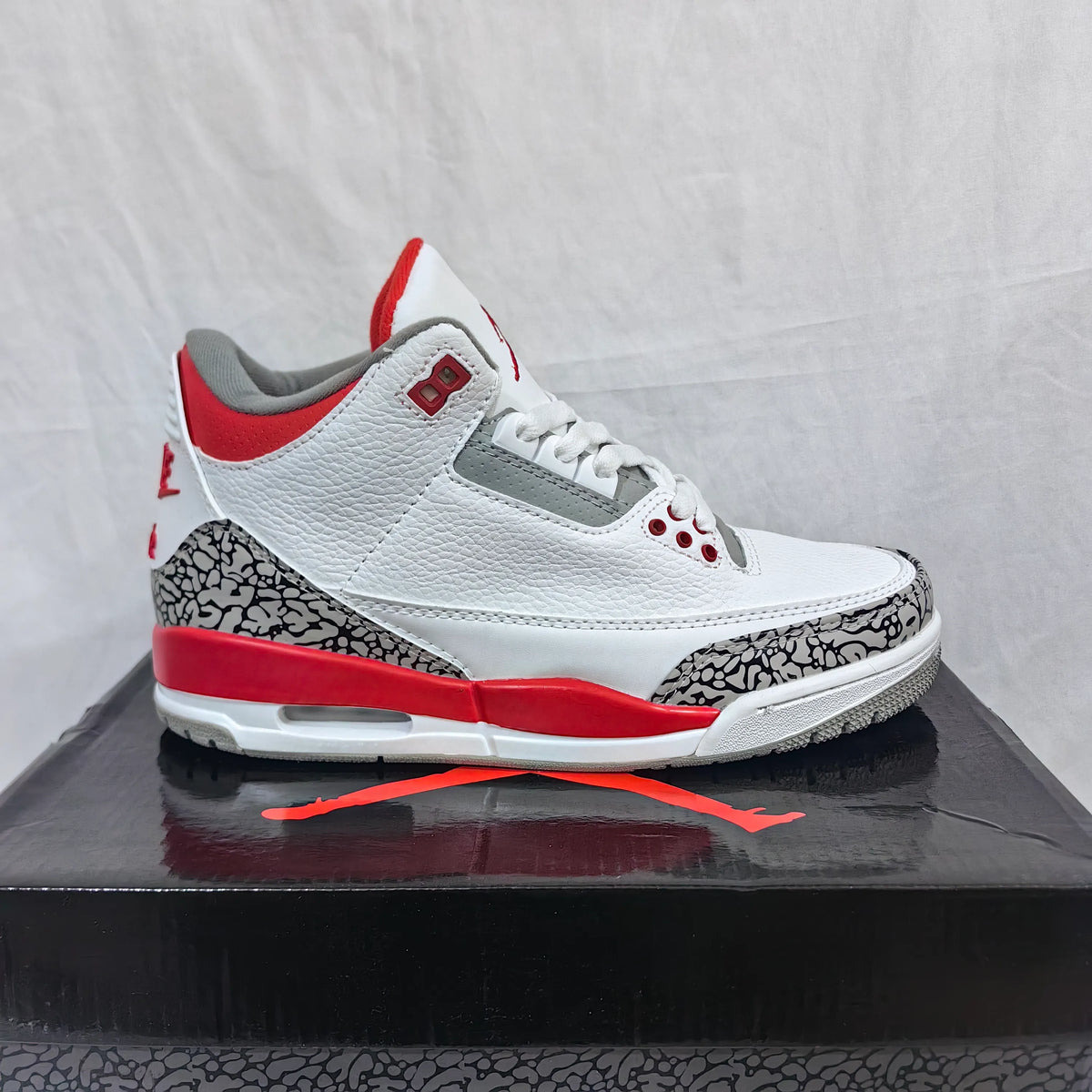 AJ 3 Retro Fire Red Shoes Sneakers - nk0002330 image 10