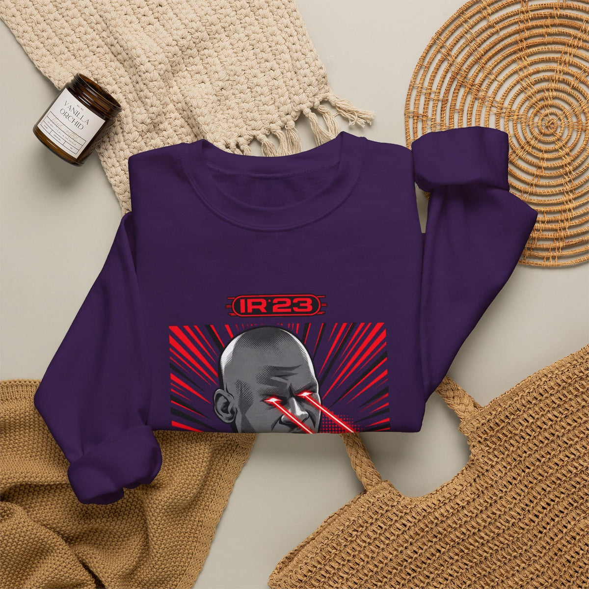 Graphic Print Crewneck Sweatshirt - POD0032 image 43