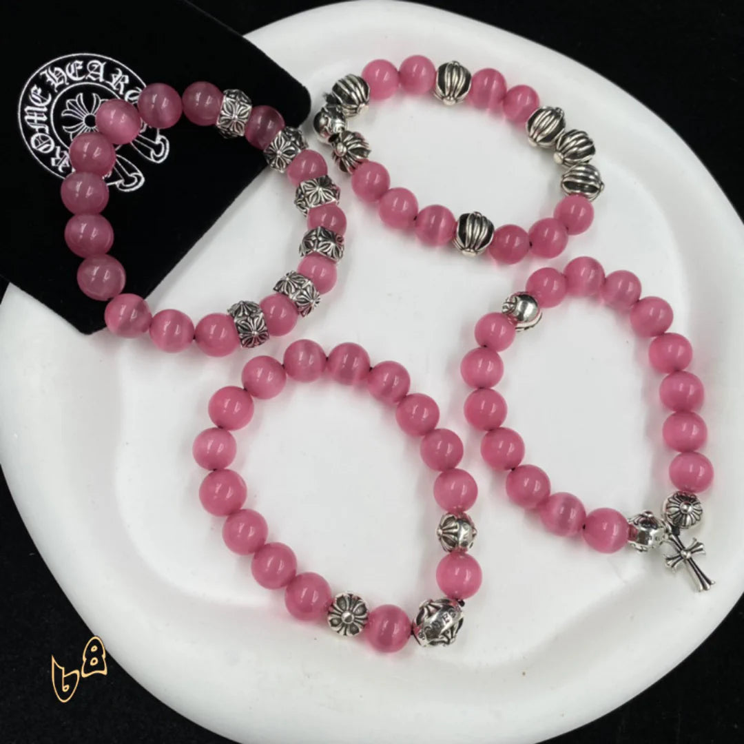 CH Pink Tiger Eye Stone Bracelet - CH0055 image 1