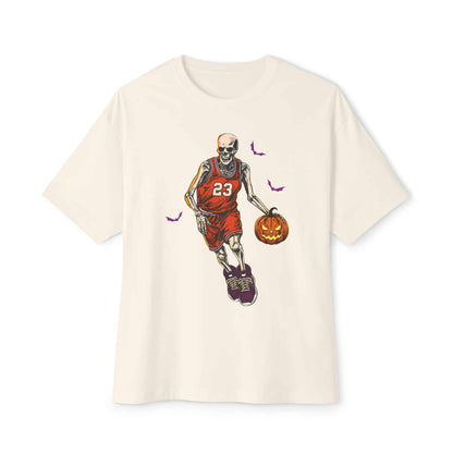Halloween Basketball Unisex Oversized Boxy Tee image 5