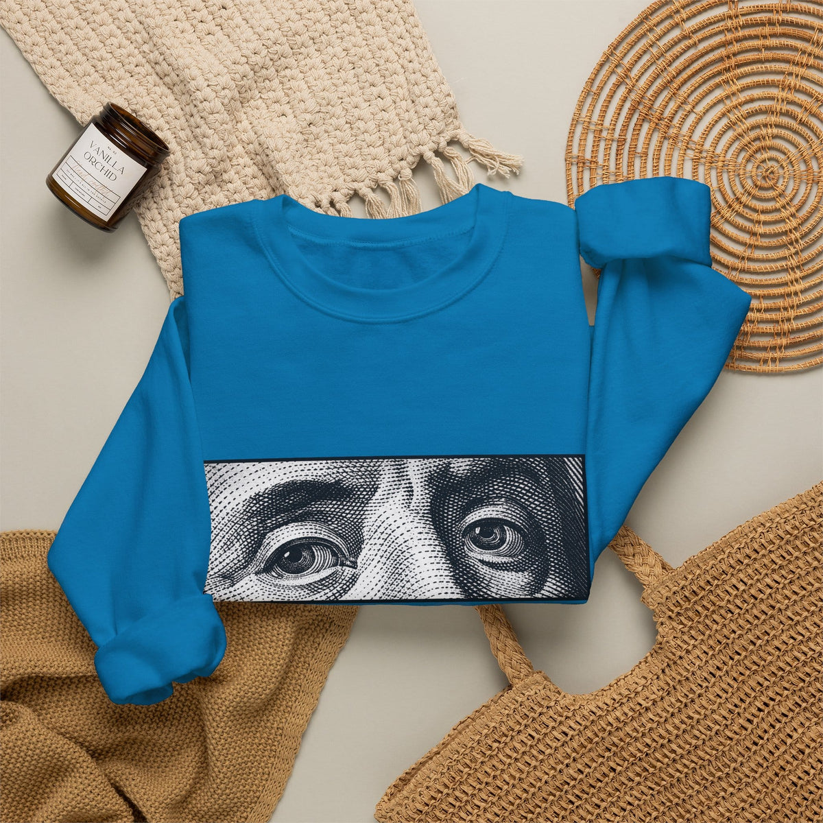 Graphic Print Crewneck Sweatshirt - POD0039 image 35