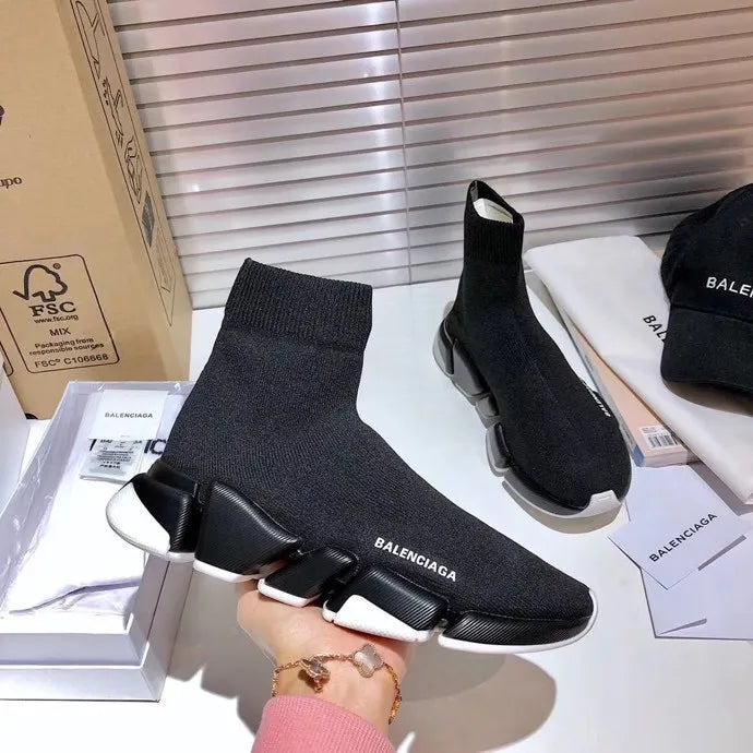 BLCG Speed 2.0 Recycled Knit Black White Shoes Sneakers – bl0000008 image 2
