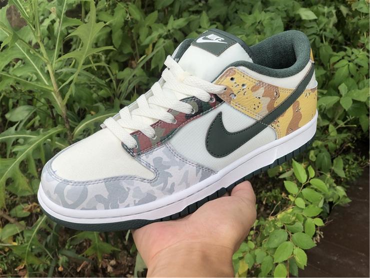 Dunk Low SE Sail Multi Camo Shoes Sneakers - nk0001710 image 4