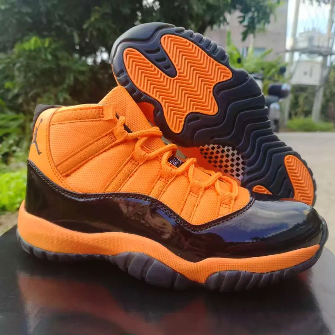 AJ 11 Black Orange Shoes Sneakers - nk0004301 image 4