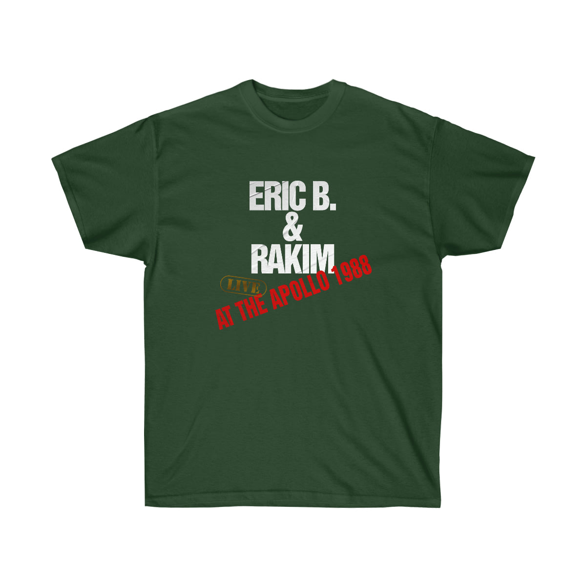 Rap Live At The Apollo 1988 Men T-Shirt - Forest Green, L image