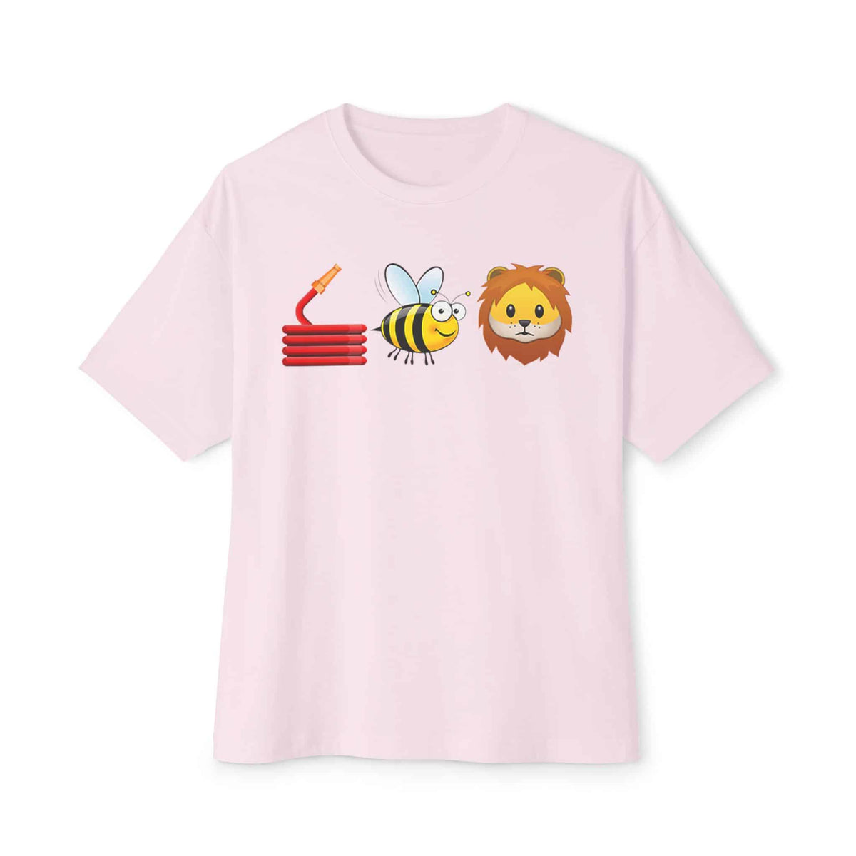 Bee Unisex Oversized Boxy Tee - Soft Pink, XS image