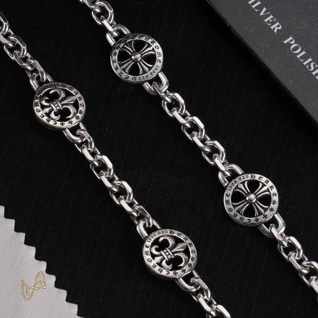 CH Cross Flower Chain Bracelet - CH0081 image 3