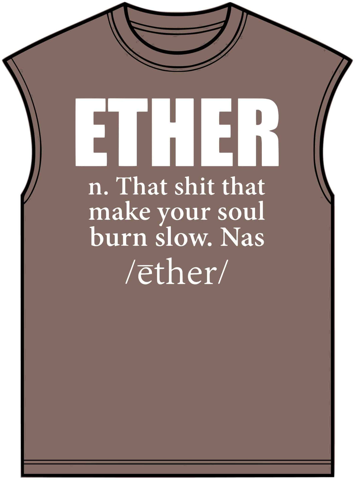 Ether Unisex Garment-Dyed Muscle Tee image