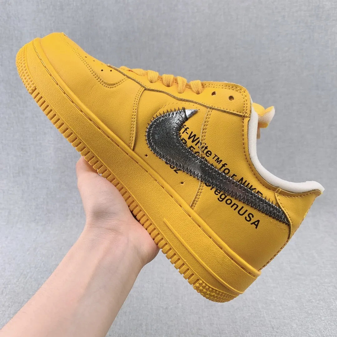 AF 1 Low OW ICA University Gold Shoes Sneakers - nk0005026 image 4