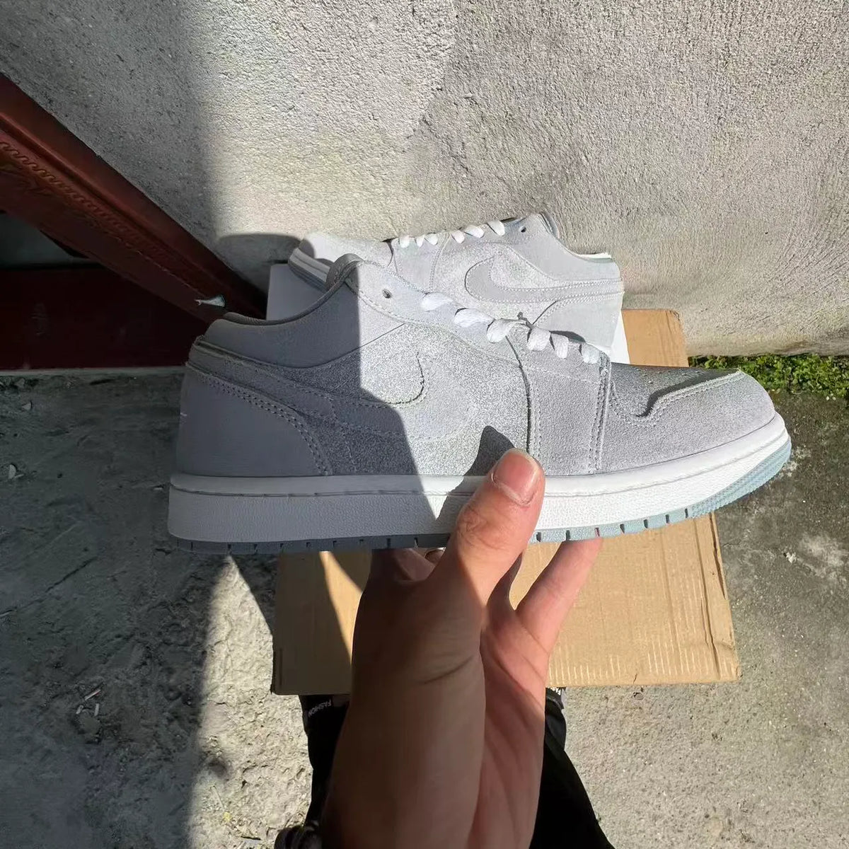 AJ 1 Low SE 'Light Iron Ore Grey' Shoes Sneakers – nk0005428 image 4