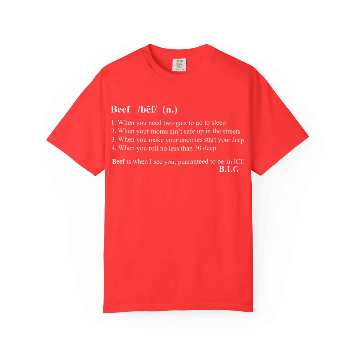 Beef Definition Unisex Garment-Dyed T-shirt image