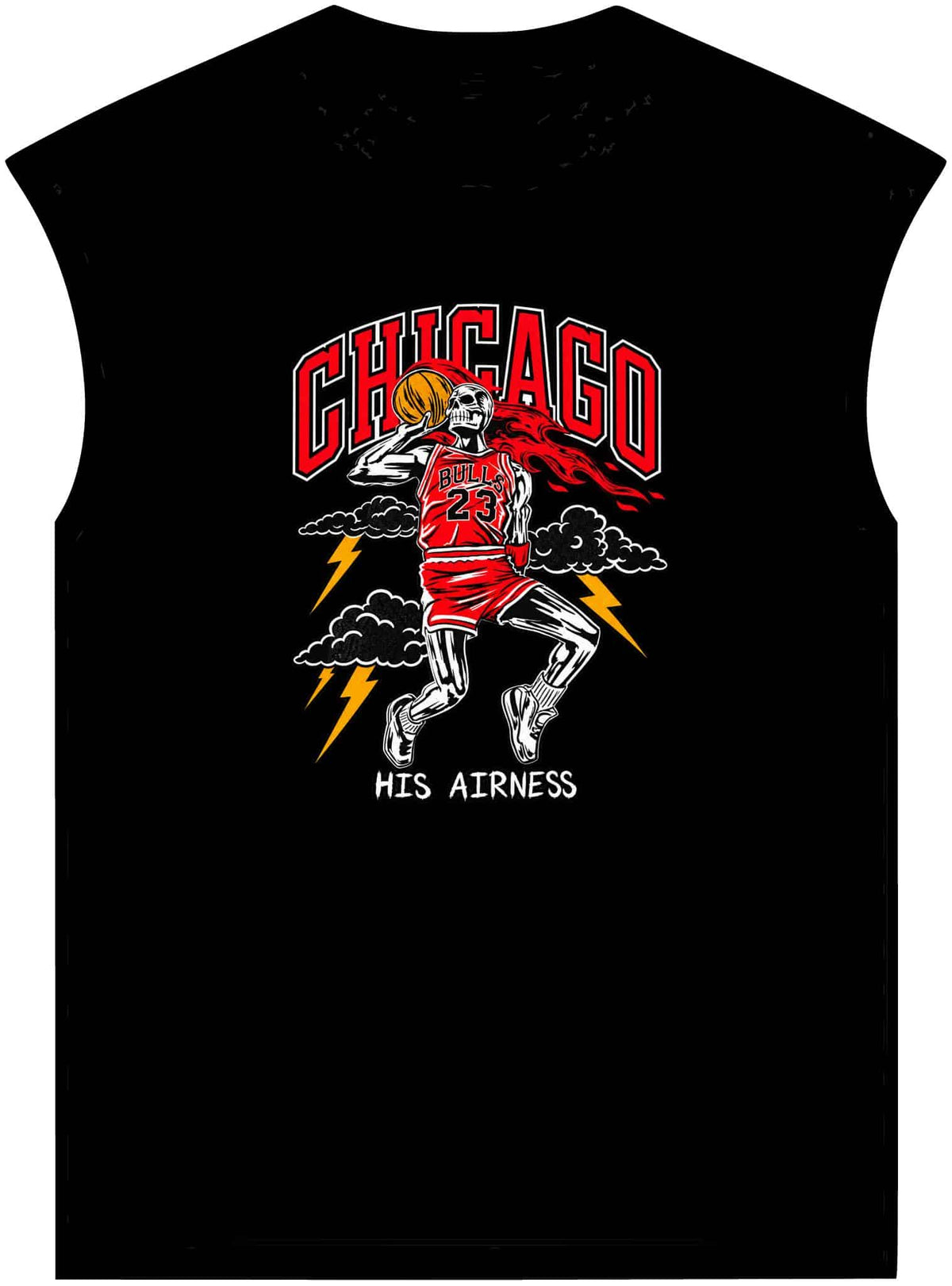 Graphic Print Unisex Garment-Dyed Muscle Tee – POD0038 image