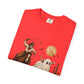 Halloween Basketball Skeleton Unisex Garment-Dyed T-shirt image 96