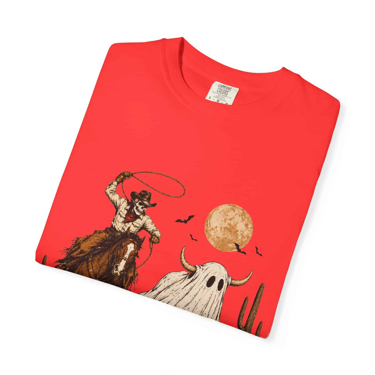 Halloween Basketball Skeleton Unisex Garment-Dyed T-shirt image 96