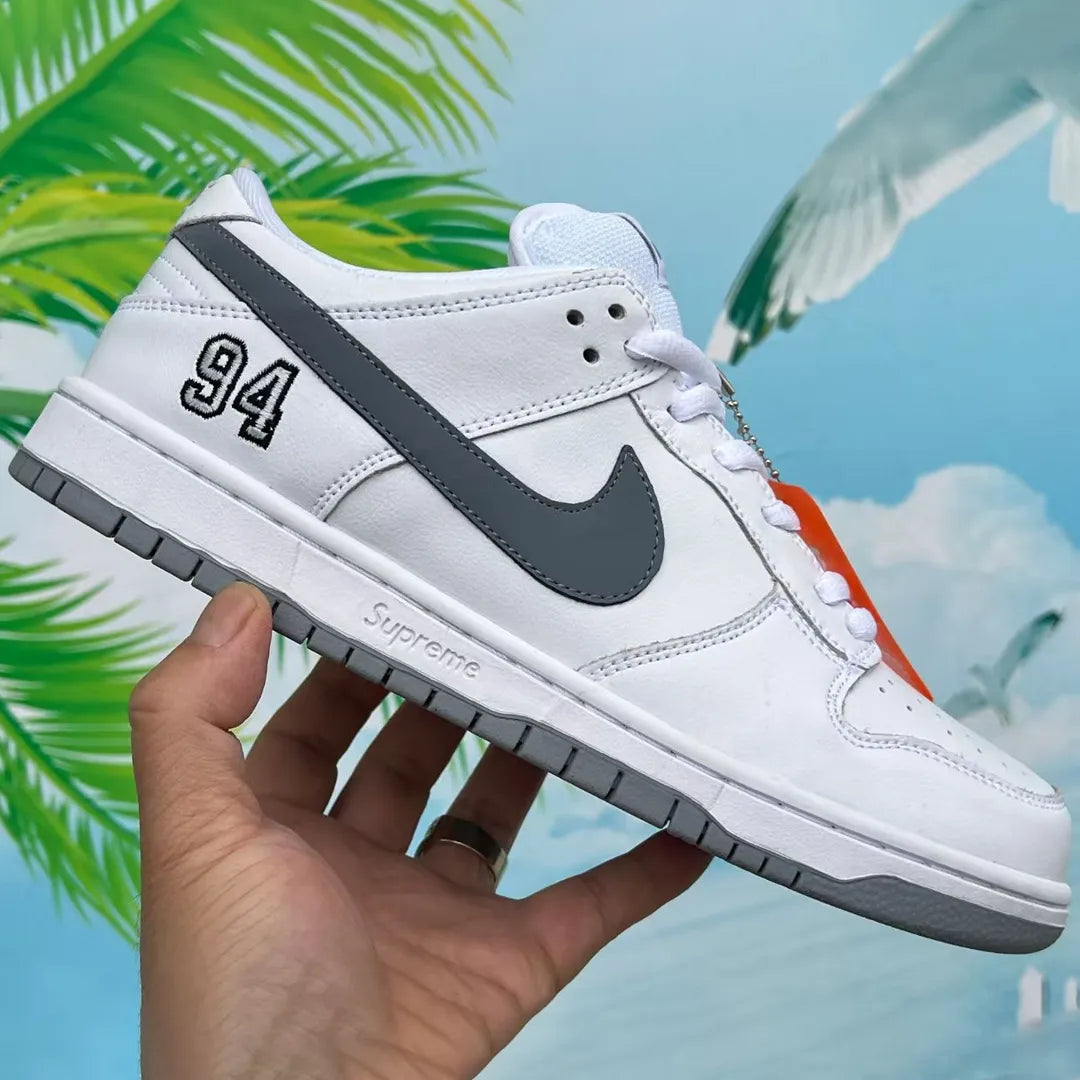 SUP x Dunk Low SB White Shoes Sneakers - nk0004520 image 3