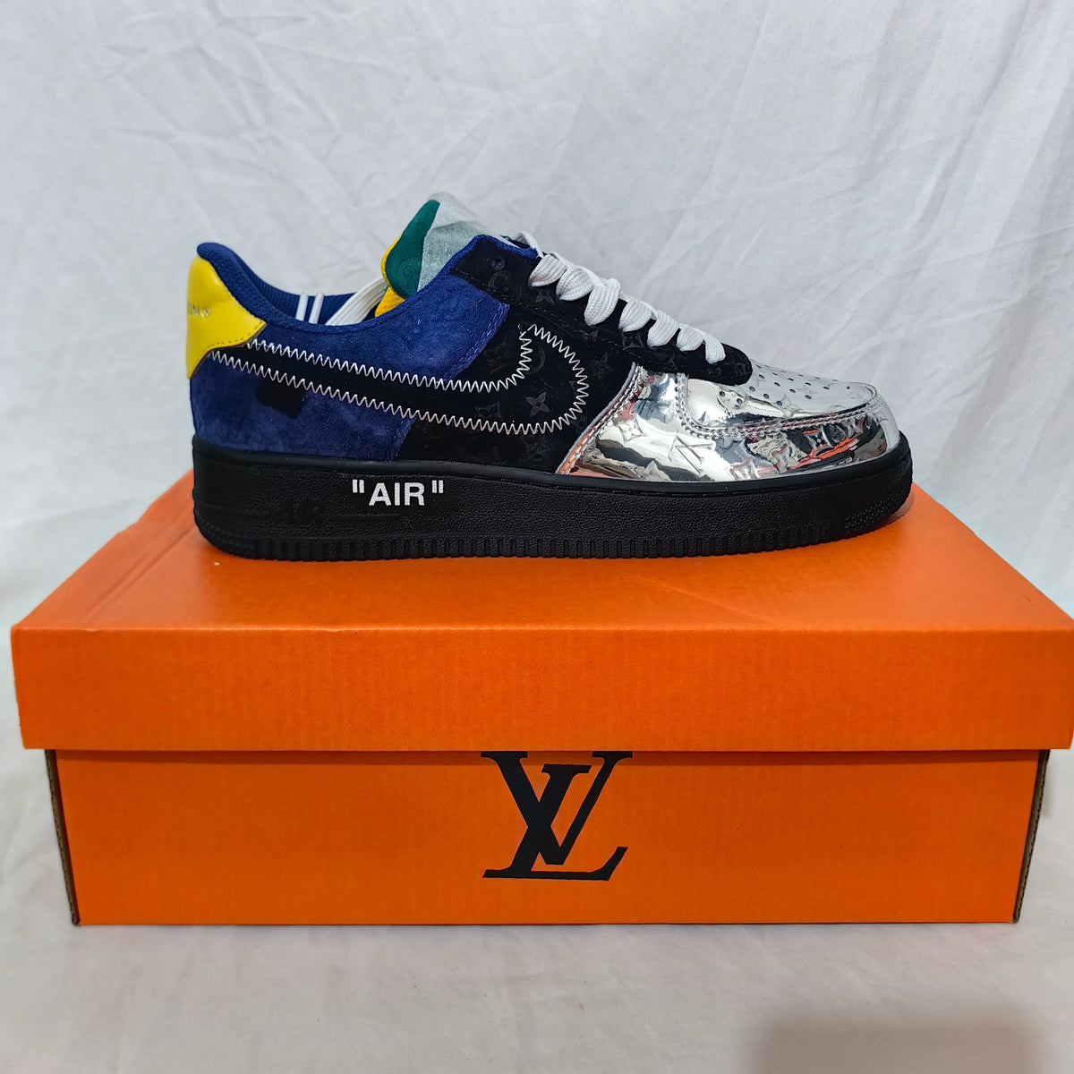 LV x AF 1 Low "Multi-Color Patchwork" Shoes Sneakers - nk0005327 image 14